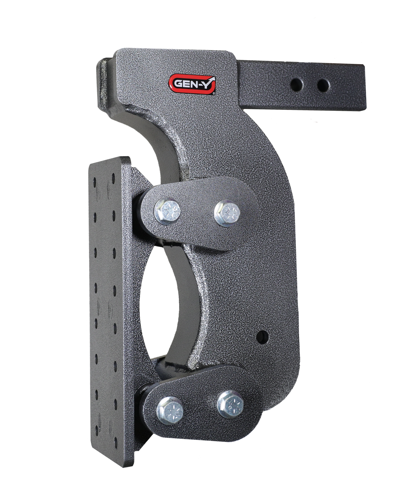 The Boss Torsion Flex Pintle Plate 2.5 Inch Shank 15 Inch Drop 2.4K TW 21K Hitch & GH-0101 Stabilizer Kit Gen Y Hitch