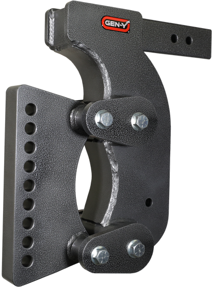 The Boss Torsion Flex 2.5 Inch Weight Distribution Shank 15 Inch Drop 2.4K TW 21K Hitch & GH-0101 Stabilizer Kit Gen Y Hitch