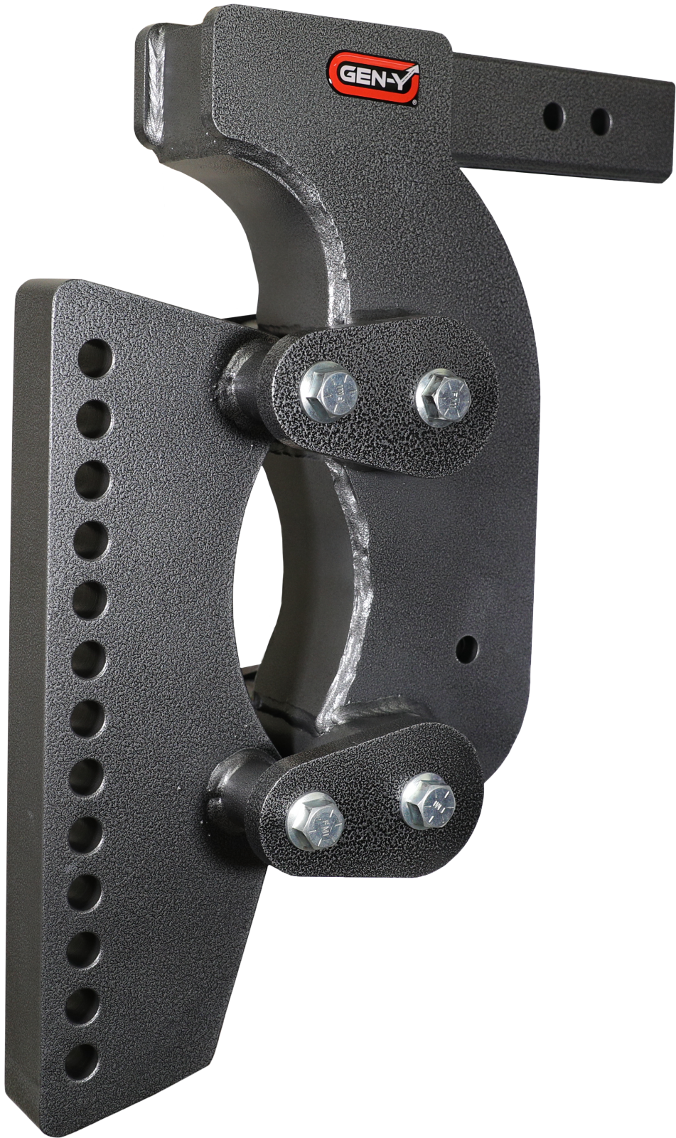 The Boss Torsion Flex 2.5 Inch Weight Distribution Shank 17.5 Inch Drop 2.4K TW 21K Hitch & GH-0101 Stabilizer Kit Gen Y Hitch