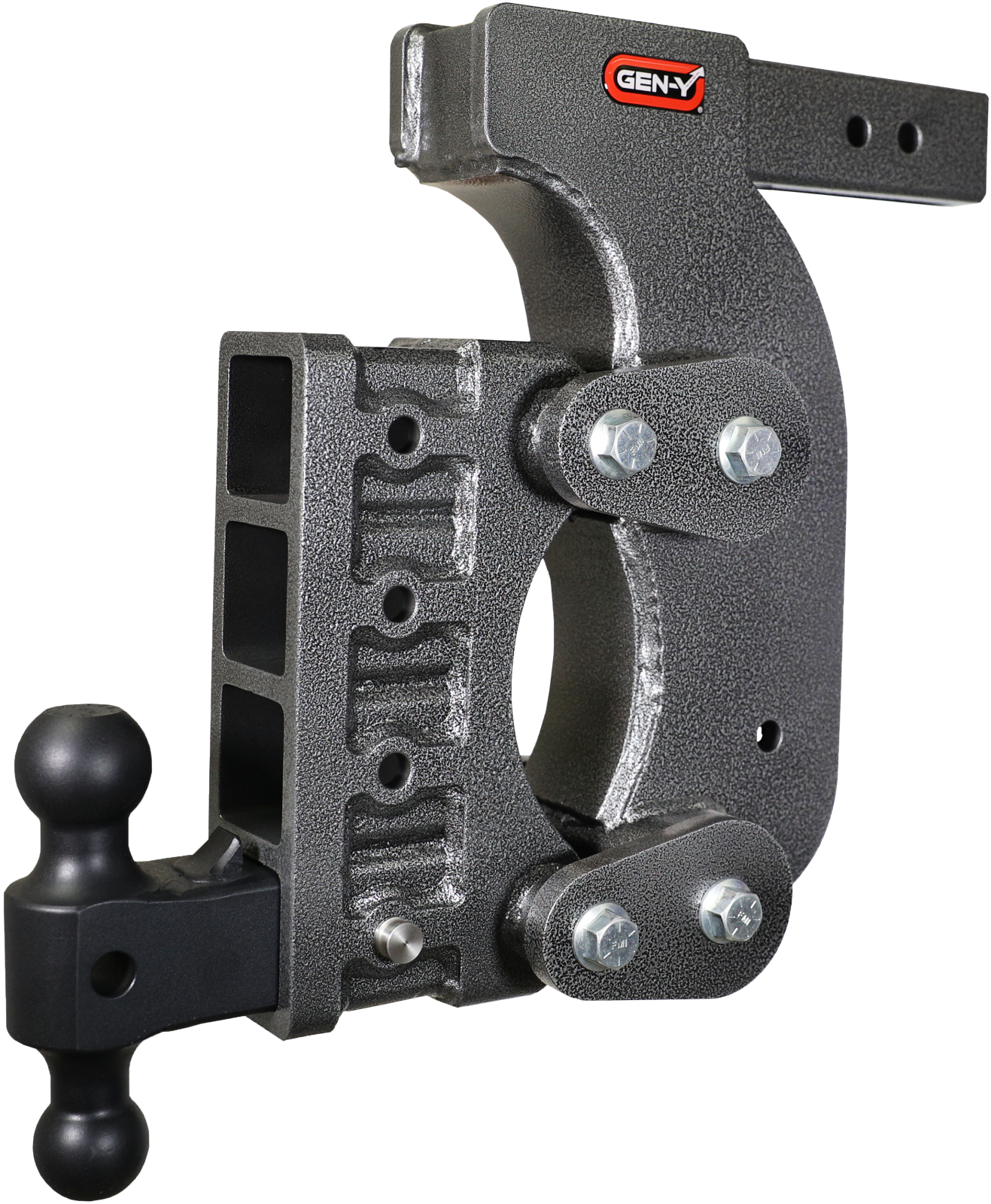 The Boss Torsion Flex 2.5 Inch Receiver 15 Inch Drop 2.4K TW 21K Hitch & GH-061 Dual-Ball & GH-0101 Stabilizer Kit Gen Y Hitch