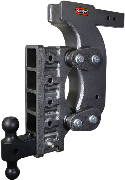 The Boss Torsion Flex 2.5 Inch Receiver 18 Inch Drop 2.4K TW 21K Hitch & GH-061 Dual-Ball & GH-0101 Stabilizer Kit Gen Y Hitch