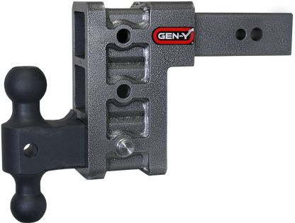 Mega Duty 2.5 Inch Shank 6 Inch Drop 3.5K TW 32K Hitch & GH-0161 Dual-Ball Gen Y Hitch
