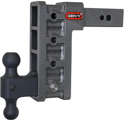Mega Duty 2.5 Inch Shank 9 Inch Drop 3.5K TW 32K Hitch & GH-0161 Dual-Ball Gen Y Hitch