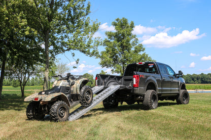 Single Heavy Duty 12 Foot Aluminum Loading Ramp 15 Inch x 144 Inch 4K Capacity Gen Y Hitch