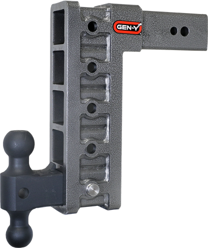 Mega Duty 3 Inch Shank 12 Inch Drop 3.5K TW 32K Hitch & GH-0161 Dual-Ball Gen Y Hitch