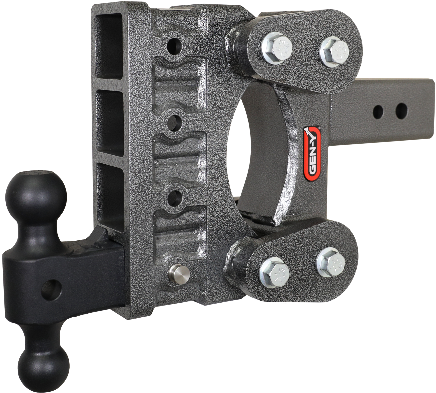 The Boss Torsion Flex 3 Inch Shank 6 Inch Drop 2.4K TW 21K Hitch & GH-061 Dual-Ball Gen Y Hitch