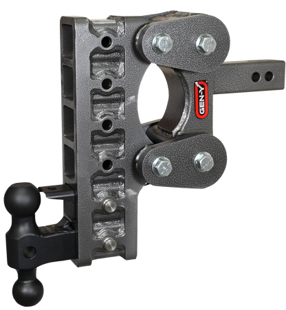 The Boss Torsion Flex 3 Inch Shank 12 Inch Drop 2.4K TW 21K Hitch & GH-061 Dual-Ball & GH-062 Pintle Lock Gen Y Hitch