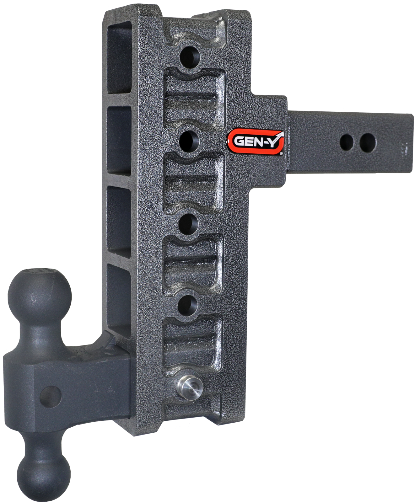 Mega Duty 2.5 Inch Offset Shank 3 Inch Rise, 9 Inch Drop 3.5K TW 32K Hitch & GH-0161 Dual-Ball Gen Y Hitch