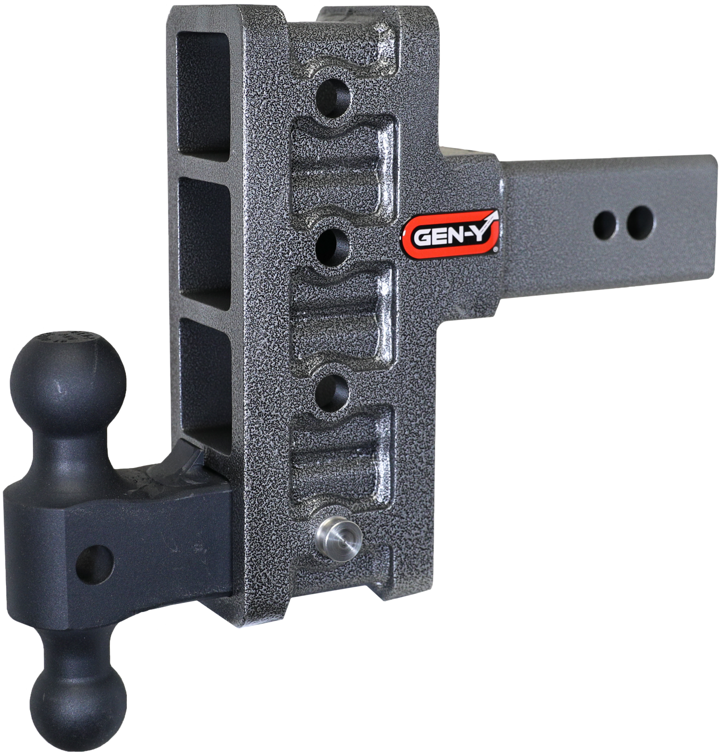 Mega Duty 3 Inch Offset Shank 3 Inch Rise, 6 Inch Drop 3.5K TW 32K Hitch & GH-0161 Dual-Ball Gen Y Hitch