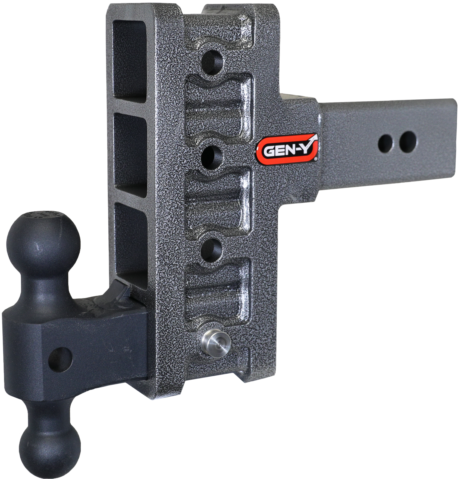 Mega Duty 3 Inch Offset Shank 3 Inch Rise, 6 Inch Drop 3.5K TW 32K Hitch & GH-0161 Dual-Ball Gen Y Hitch