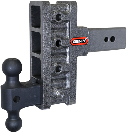 Mega Duty 3 Inch Offset Shank 3 Inch Rise, 6 Inch Drop 3.5K TW 32K Hitch & GH-0161 Dual-Ball Gen Y Hitch