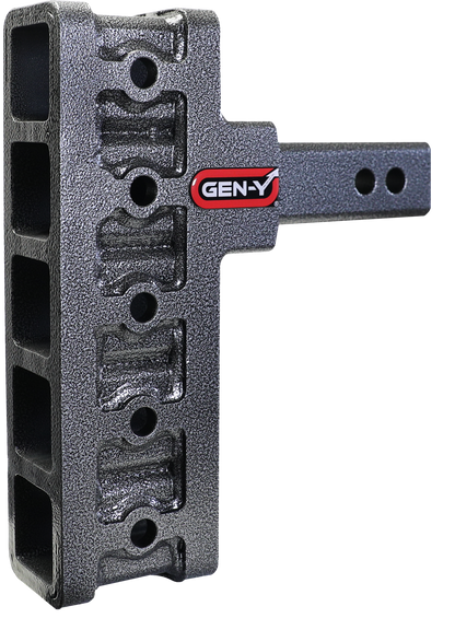 Mega Duty 2 Inch Offset Shank 2.5 Inch Rise 7.5 Inch Drop 2K TW 16K Hitch Only Gen Y Hitch