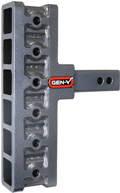 Mega Duty 2 Inch Offset Shank 5 Inch Rise 7.5 Inch Drop 2K TW 16K Hitch Only Gen Y Hitch