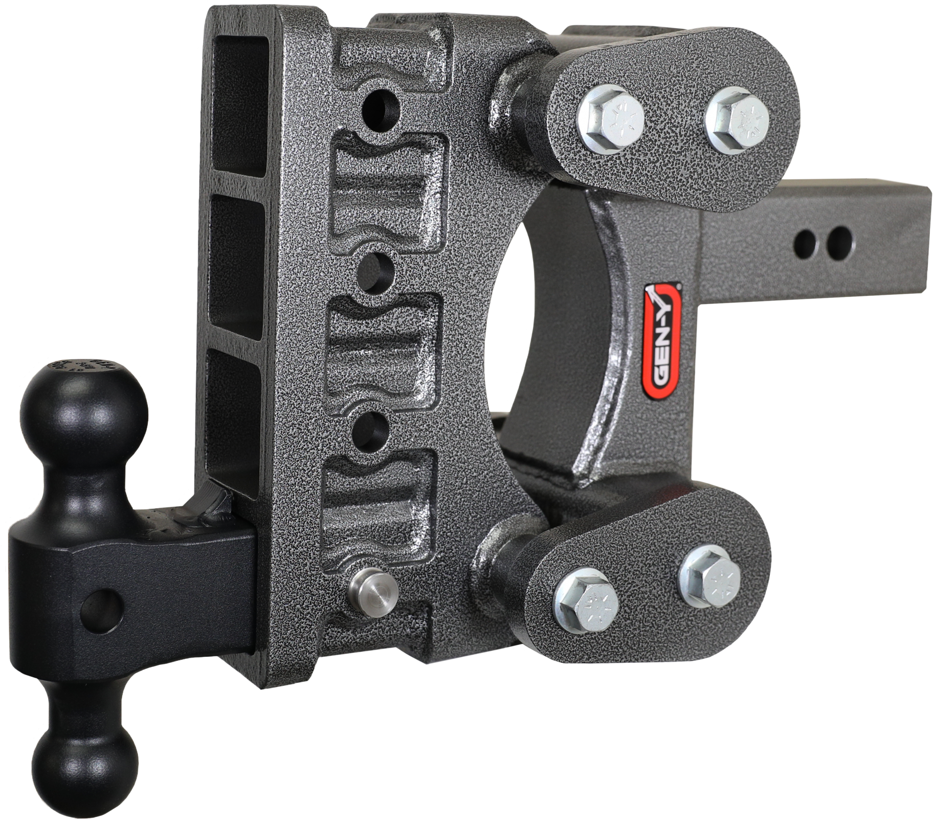 The Boss Torsion Flex 2.5 Inch Shank 6 Inch Drop 3.5K TW 32K Hitch & GH-0161 Dual-Ball Gen Y Hitch