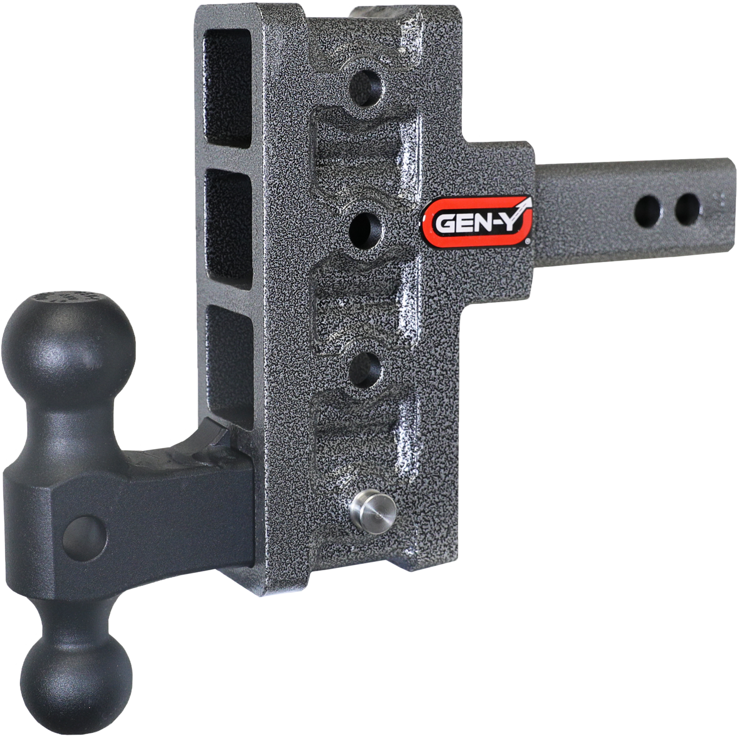 Mega Duty 2 Inch Offset Shank 2.5 Rise, 5 Inch Drop 2K TW 16K Hitch & GH-051 Dual-Ball Gen Y Hitch