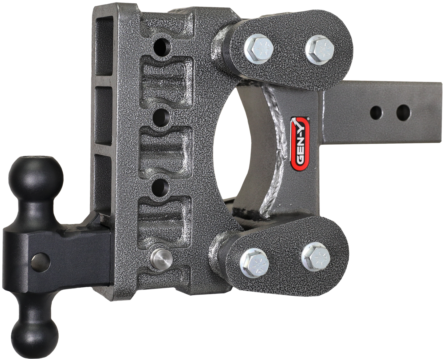 The Boss Torsion Flex 3 Inch Shank 6 Inch Drop 3.5K TW 32K Hitch & GH-0161 Dual-Ball Gen Y Hitch