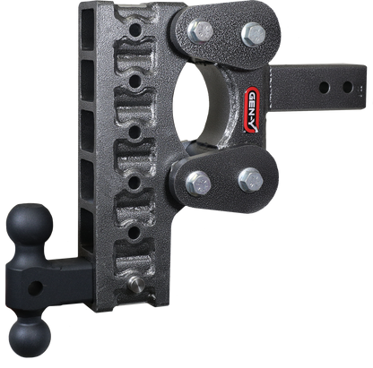 The Boss Torsion Flex 2.5 Inch Shank 10 Inch Drop 1.1K TW 10K Hitch & GH-031 Dual-Ball Gen Y Hitch