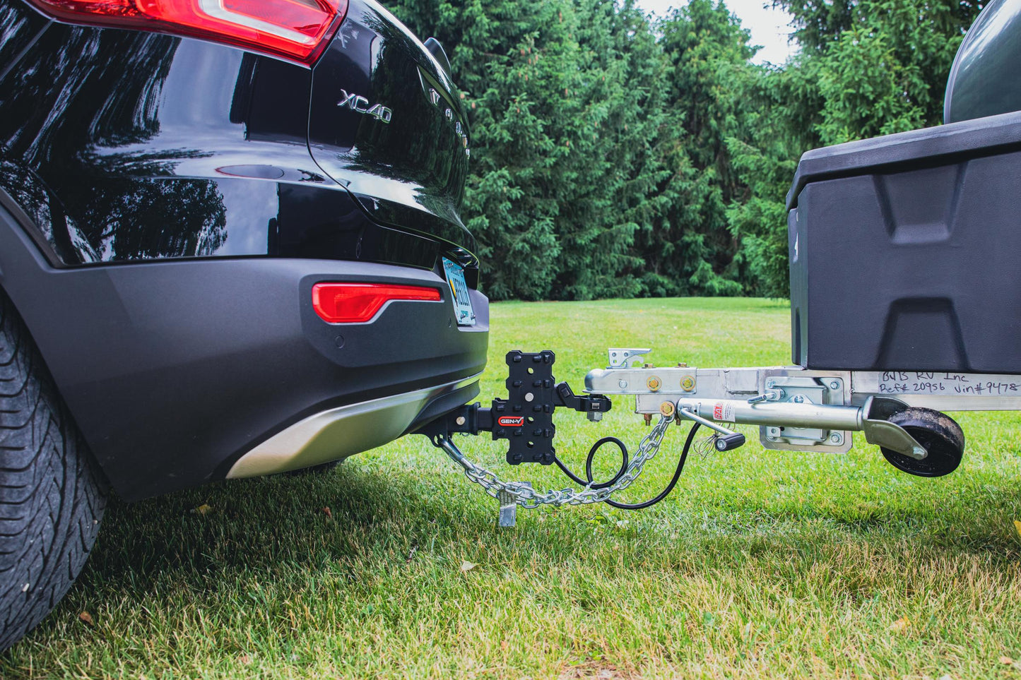 Phantom X 2.5 Inch Solid Shank 5 Inch Drop 1.6K TW 16K Hitch & GH-052 Tri-Ball Mount Gen Y Hitch