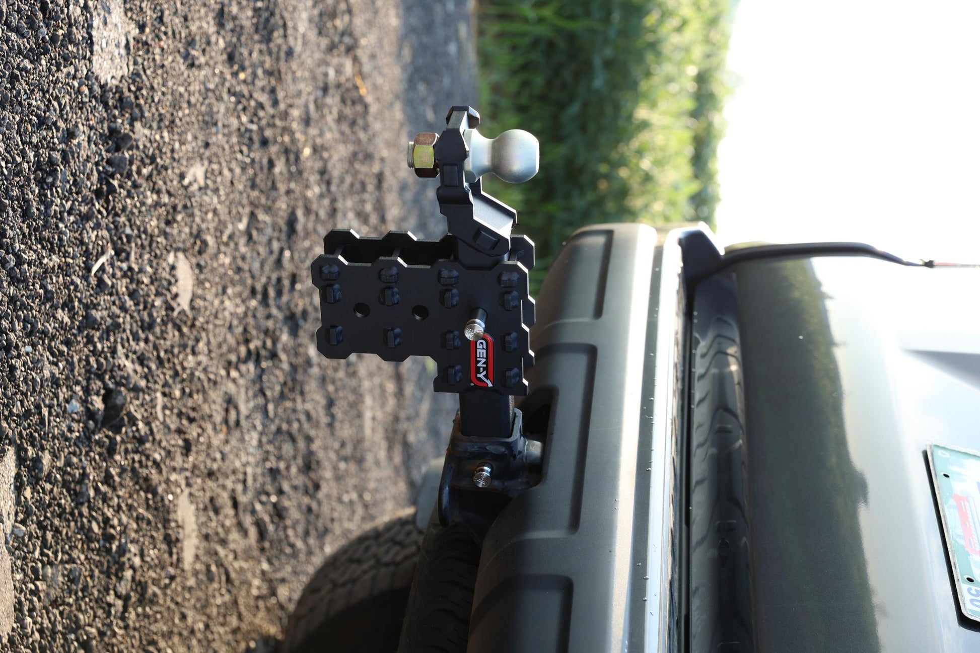 Phantom X 2 Inch Solid Shank 4.5 Inch Drop 1K TW 10K Hitch Platinum Ball Mount (GH-103705) Gen Y Hitch