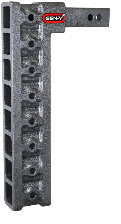 Mega Duty 2 Inch Shank 17.5 Inch Drop 1.5K TW 10K Hitch & GH-0100 Stabilizer Kit Gen Y Hitch