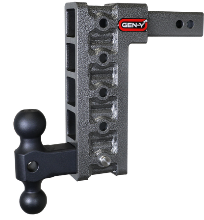 Mega Duty 2 Inch Shank 10 Inch Drop 1.5K TW 10K Hitch & GH-031 Dual-Ball Gen Y Hitch