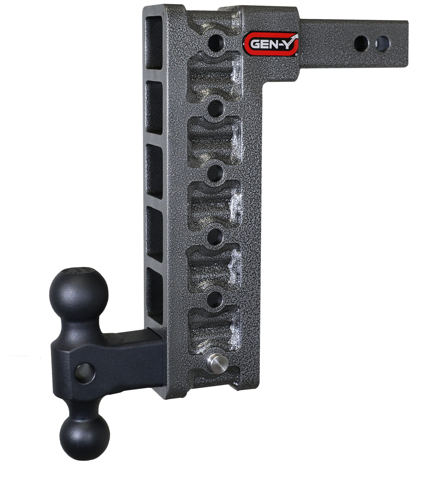 Mega Duty 2 Inch Shank 12.5 Inch Drop 1.5K TW 10K Hitch & GH-031 Dual-Ball (Stabilizer Kit Recommended:GH-0100) Gen Y Hitch