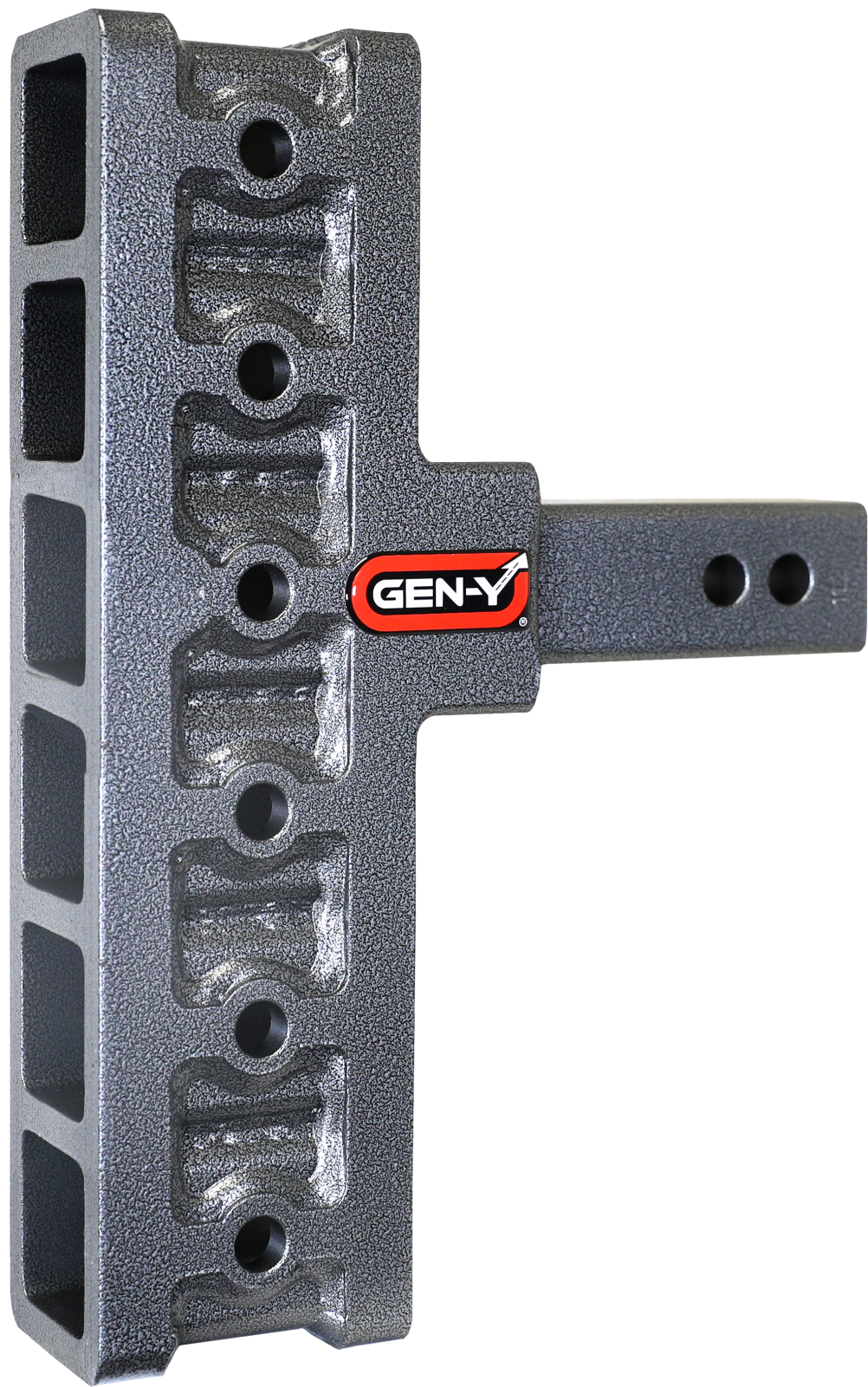Mega Duty 2 Inch Offset Shank 5 Inch Rise ,7.5 Inch Drop 1.5K TW 10K Hitch Only Gen Y Hitch