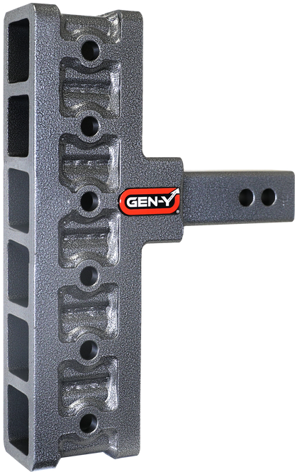 Mega Duty 2 Inch Offset Shank 5 Inch Rise ,7.5 Inch Drop 1.5K TW 10K Hitch Only Gen Y Hitch