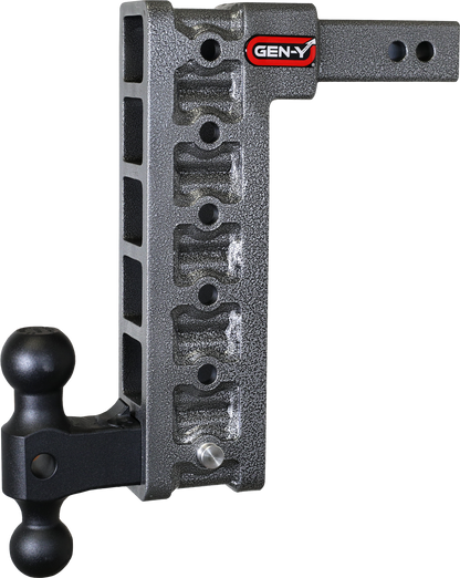 Mega Duty 2 Inch Shank 12.5 Inch Drop 2K TW 16K Hitch & GH-051 Dual-Ball (Stabilizer Kit Recommended:GH-0100) Gen Y Hitch