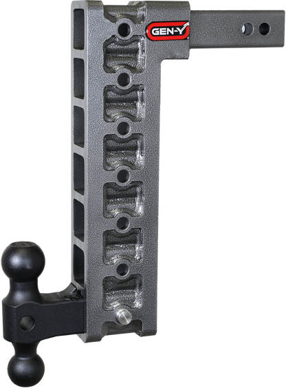 Mega Duty 2 Inch Shank 15 Inch Drop 2K TW 16K Hitch & GH-051 Dual-Ball & GH-0100 Stabilizer Kit Gen Y Hitch