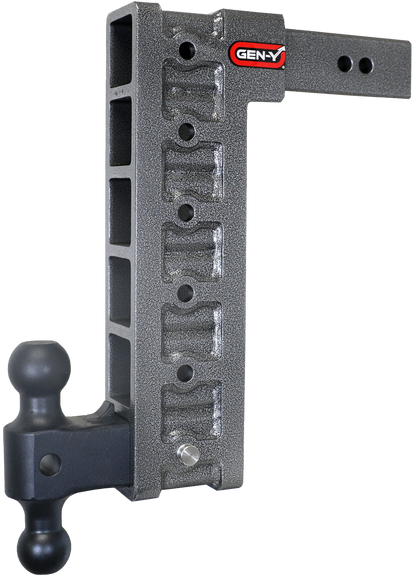 Mega Duty 2.5 Inch Shank 15 Inch Drop 3K TW 21K Hitch & GH-061 Dual-Ball & GH-0101 Stabilizer Kit Gen Y Hitch