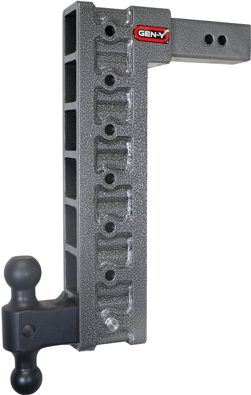 Mega Duty 2.5 Inch Shank 18 Inch Drop 3K TW 21K Hitch & GH-061 Dual-Ball & GH-0101 Stabilizer Kit Gen Y Hitch
