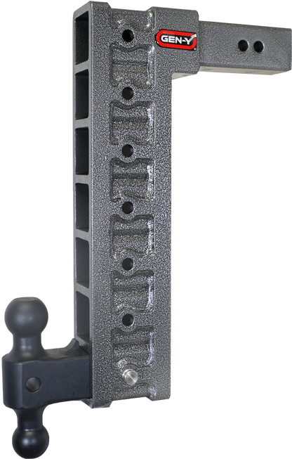 Mega Duty 2.5 Inch Shank 18 Inch Drop 3K TW 21K Hitch & GH-061 Dual-Ball & GH-0101 Stabilizer Kit Gen Y Hitch