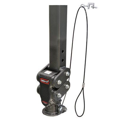Spartan Torsion Flex Snap Latch 2.5 Inch Offset 4 Inch Square Tube GN 2 5/16 Inch Coupler 4.5K TW 25K Towing Includes GH-098 Pin & Pull Rod Gen Y Hitch