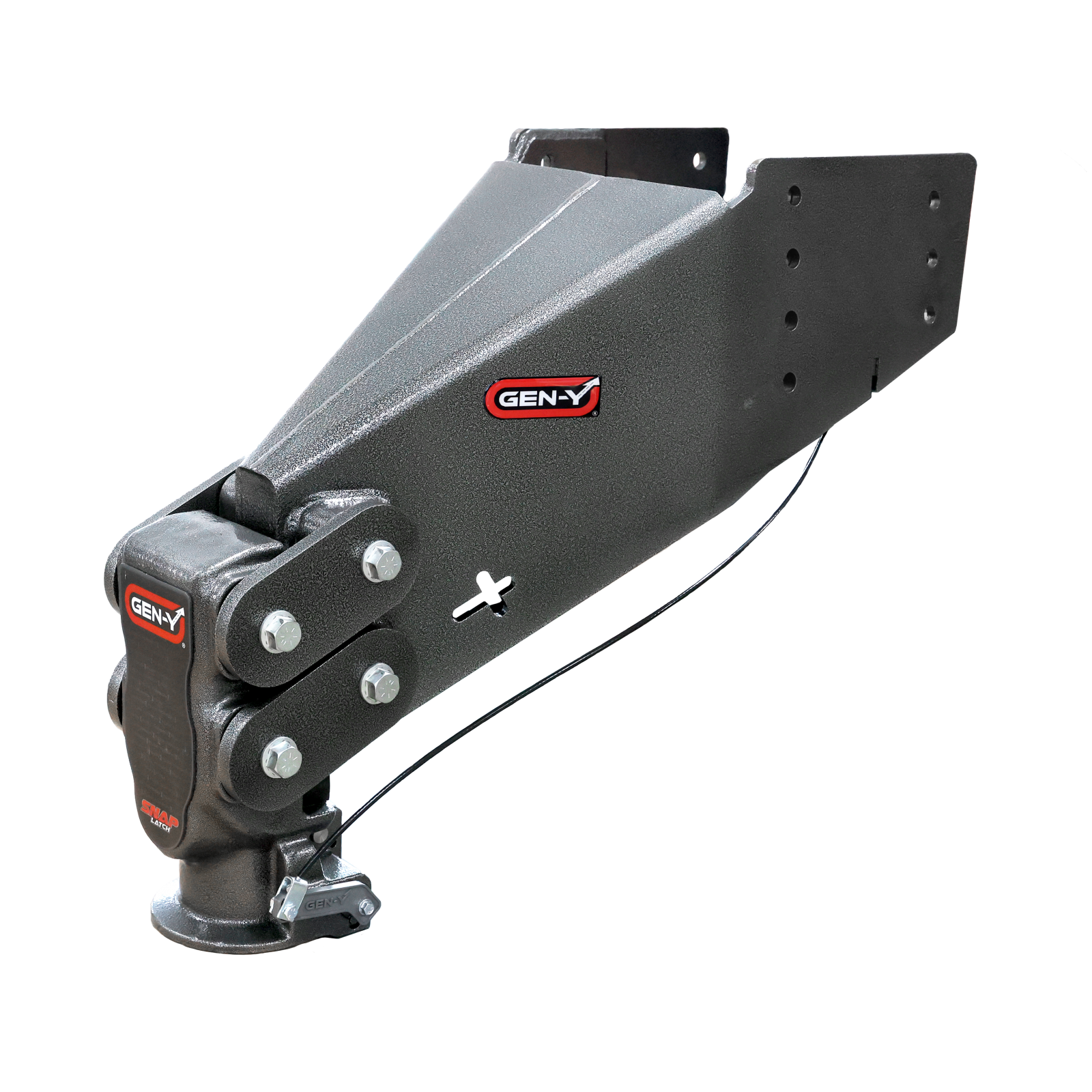 Executive Torsion Flex SpLatch Rhino Fifth Wheel Pin Box Replacement with Gooseneck 2 5/16 Inch Coupler 3.5K 6.5K pin weight range 30K Towing Gen Y Hitch