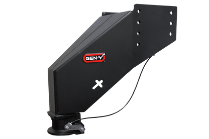 Nomad Static Fifth Wheel to Gooseneck 2 5/16 Inch Coupler 6.5K TW 30K Overall Towing Texture Black Fits Rhino Frames Gen Y Hitch