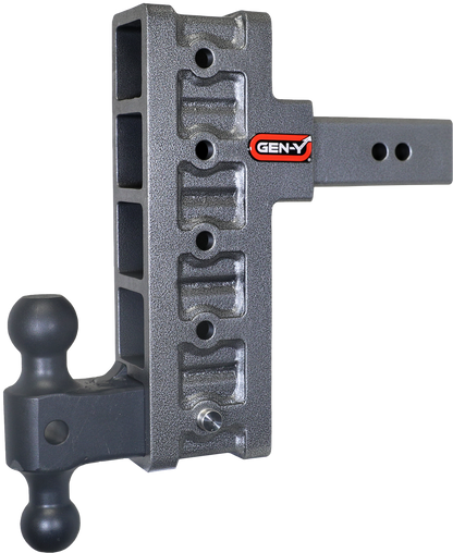 Mega Duty 2.5 Inch Offset Shank 3 Inch Rise, 9 Inch Drop 3K TW 21K Hitch & GH-061 Dual-Ball Gen Y Hitch