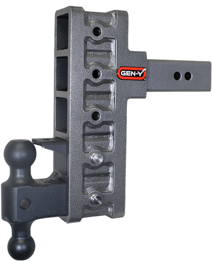 Mega Duty 2.5 Inch Offset Shank 3 Inch Rise, 9 Inch Drop 3K TW 21K Hitch & GH-061 Dual-Ball & GH-062 Pintle Lock Gen Y Hitch