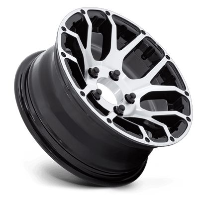 HE1825 14X6 5X4.5 -6 G-BLK-MCH (NO CAP)