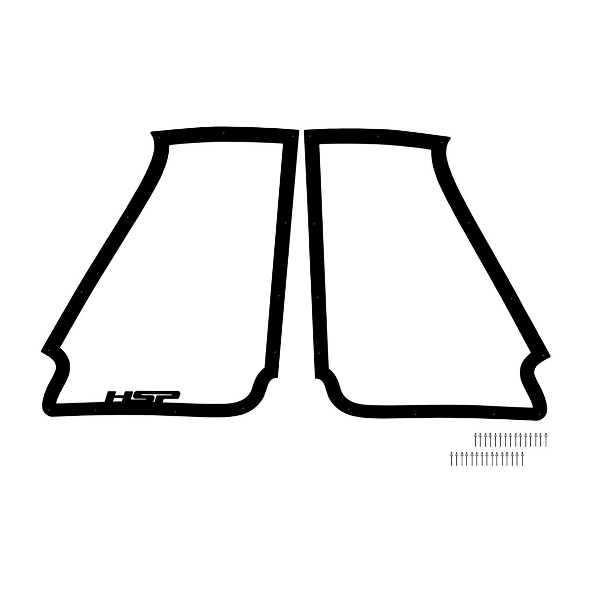 15-16 GMC 2500 And 3500 Hood Mirror Silk Satin Black HSP Diesel