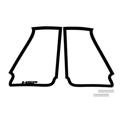 15-16 GMC 2500 And 3500 Hood Mirror Silk Satin Black HSP Diesel