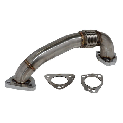 2in Replacement Driver Side Up-Pipe For 2017-2026 Silverado/Sierra 2500/3500 HD L5P Duramax Raw HSP Diesel