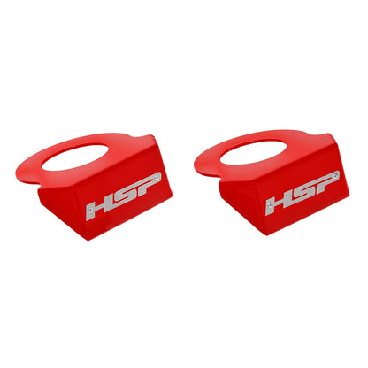 Coil Spring Show Plate For 06-22 Ford Powerstroke-Flag Red HSP Diesel