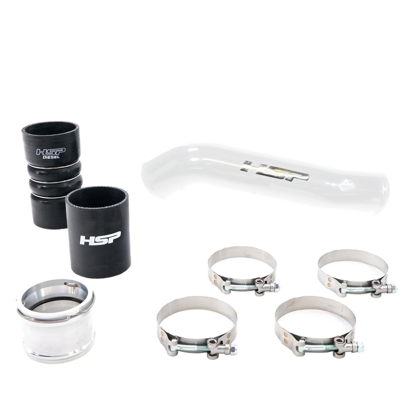 Replacement Hot Side Tube For 2011-2022 Ford Powerstroke F250/350 6.7L-Polar White HSP Diesel