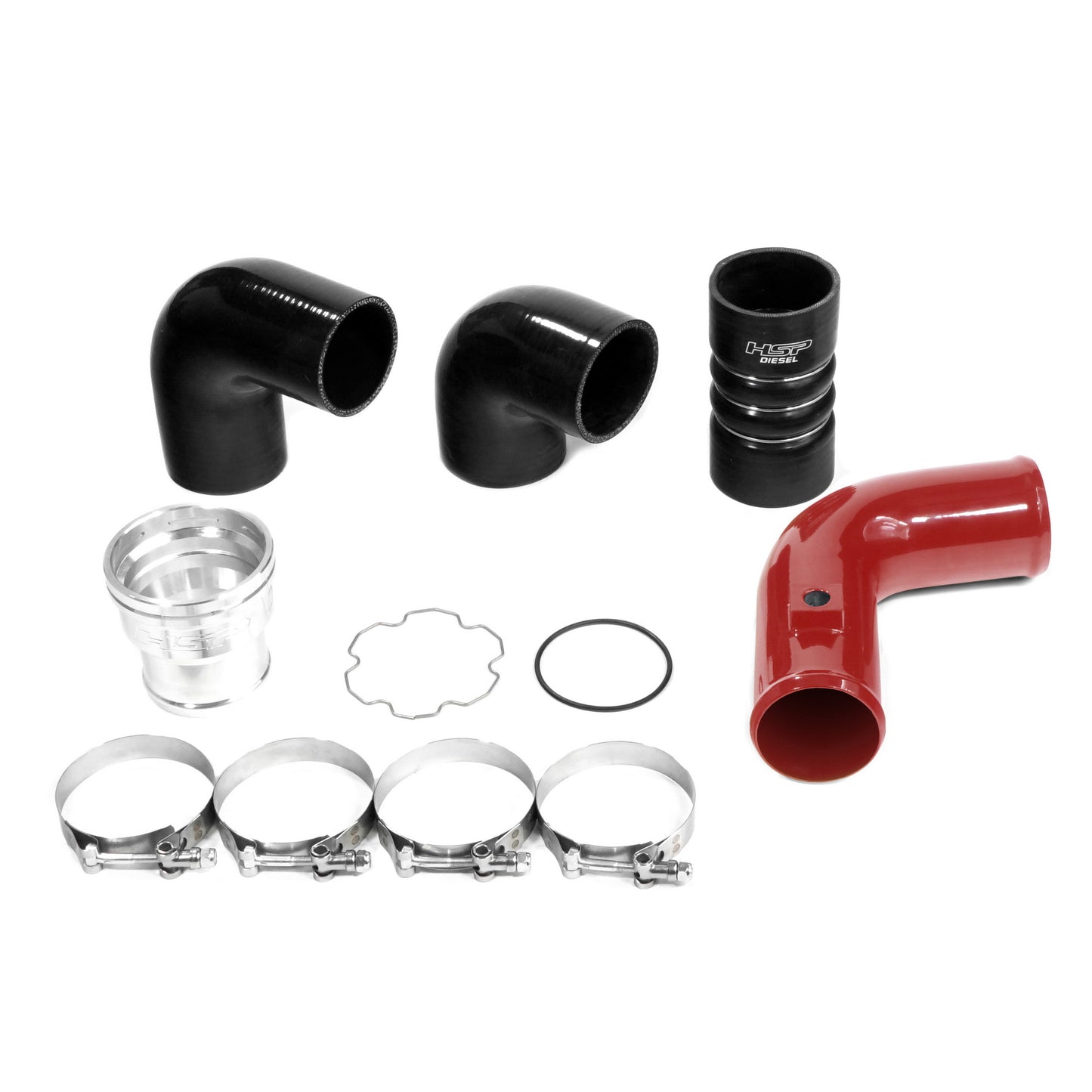 Replacement Cold Side Tube For 2011-2022 Ford Powerstroke F250/350 6.7L-Flag Red HSP Diesel