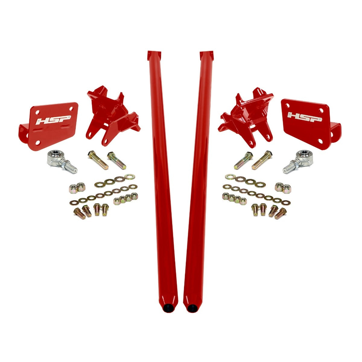 Traction Bars For 2011-2017 Ford Powerstroke 6.7L F250 F350 SRW (ECSB)-Flag Red HSP Diesel