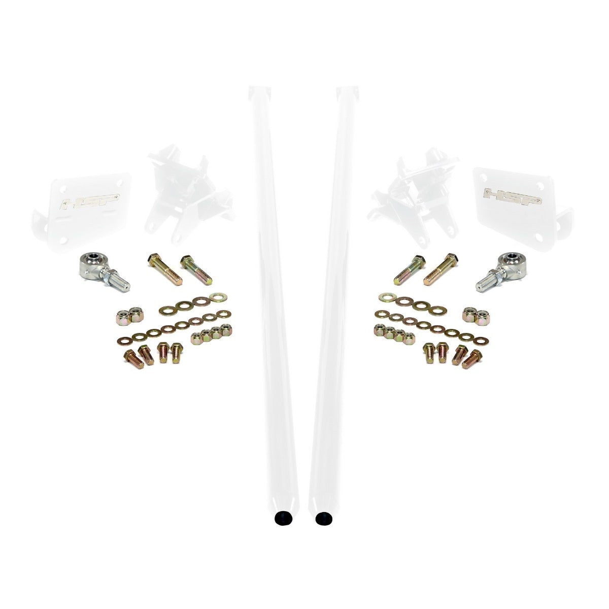 Traction Bars For 2011-2017 Ford Powerstroke 6.7L F250 F350 SRW (ECLB,CCSB)-Polar White HSP Diesel