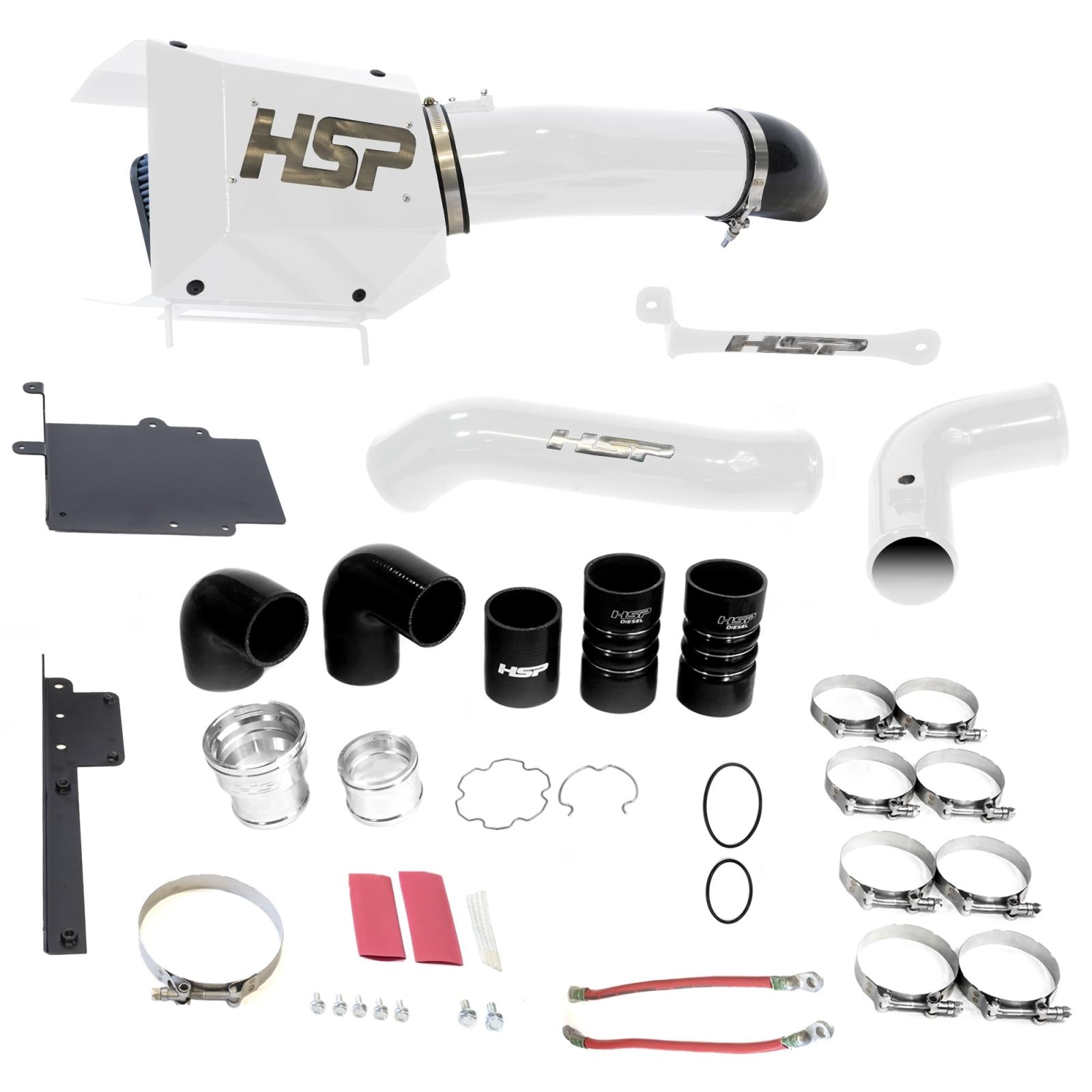 Intake And Intercooler Bundle Kit For 17-19 Ford Powerstroke F250/350 6.7L-Raw HSP Diesel