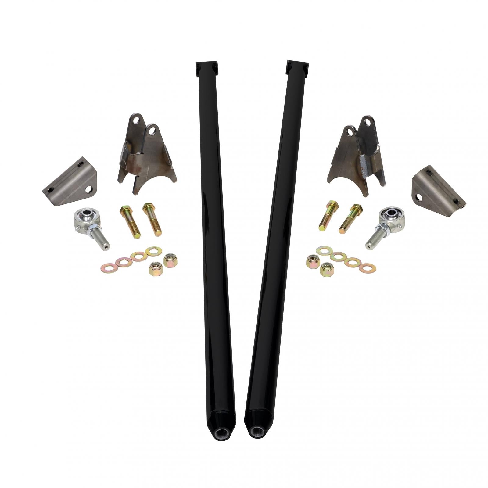77 Inch Universal Traction Bars For Offset Leafspring 4 Inch Axle-Silk Satin Black HSP Diesel