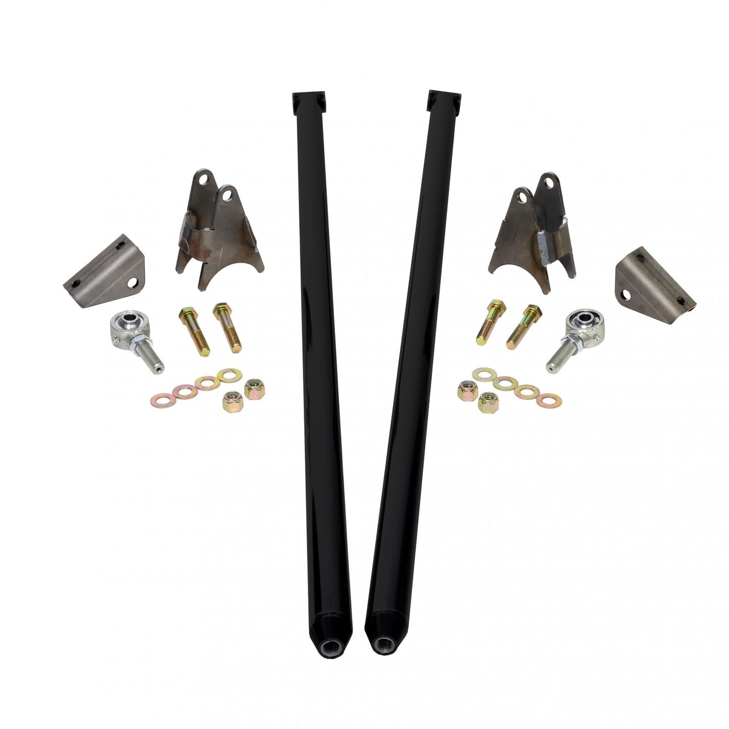 80 Inch Universal Traction Bars For Offset Leafspring 4 Inch Axle-Silk Satin Black HSP Diesel